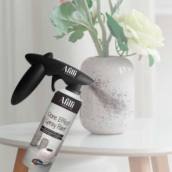 Taş Efektli Sprey Boya Koyu Gri Granit Stone Effect 400 ml - 4
