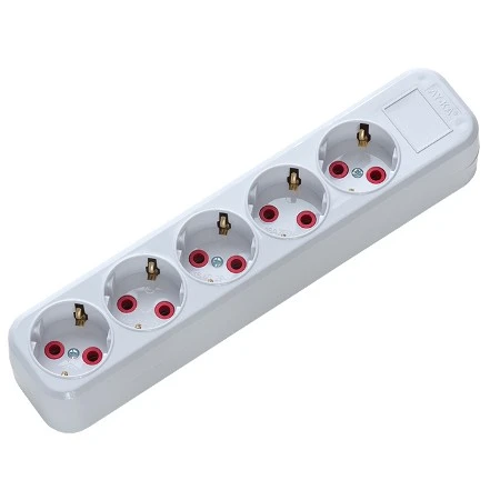 Depa 950100 5 Li Topraklı Klemensli Grup Priz - 1