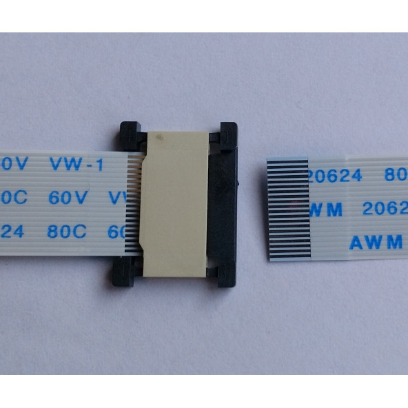 Flex kablo ekleme uzatma adaptörü Ffc konnektörü Uzatma soketi 20 pin 0.5 adımlı  20-20 - Resim 2