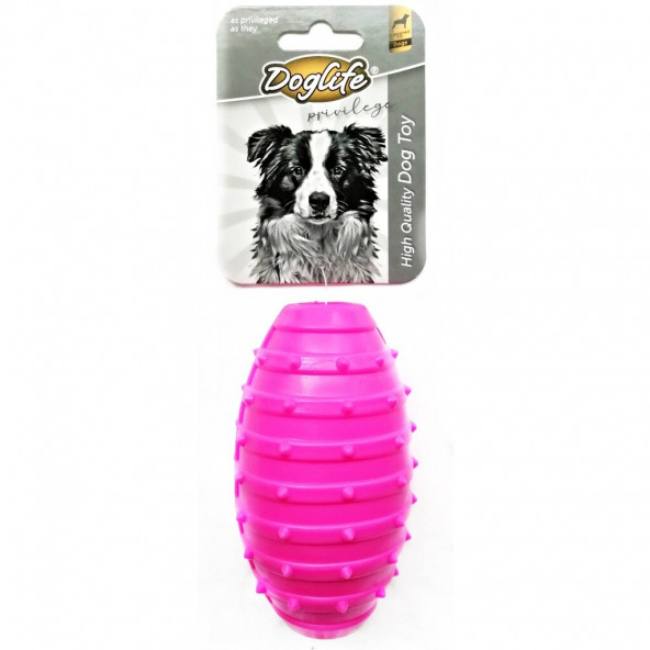 DogLife Yumuşak Çıngıraklı Rugby Köpek Oyuncağı 10cm