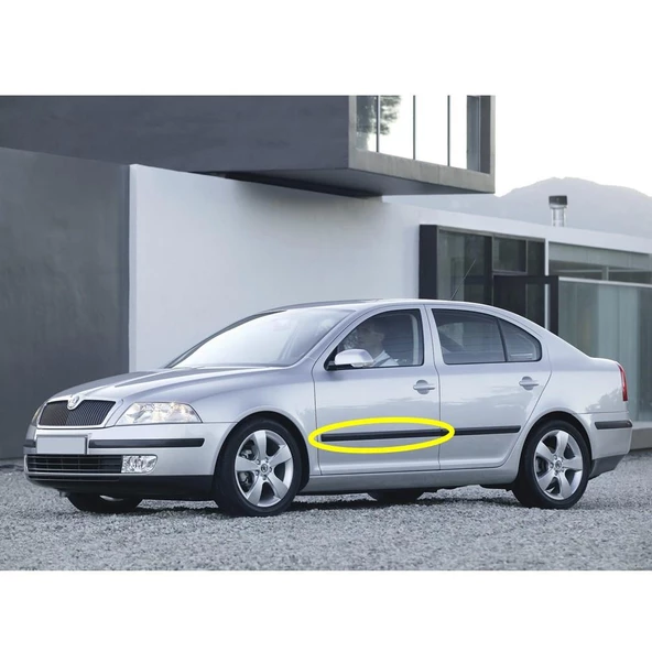 Skoda Octavia 2 A5 2005-2008 Sol Ön Kapı Koruma Çıtası 1Z0853515C