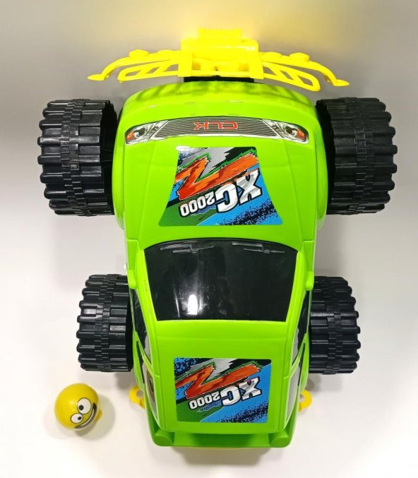 Sallanan Kafa Emoji Hediye Dev Tekerli 45cm Jumbo Pickup XC2000 Arazi Aracı 4x4 Jeep Süper Oyuncak - 3