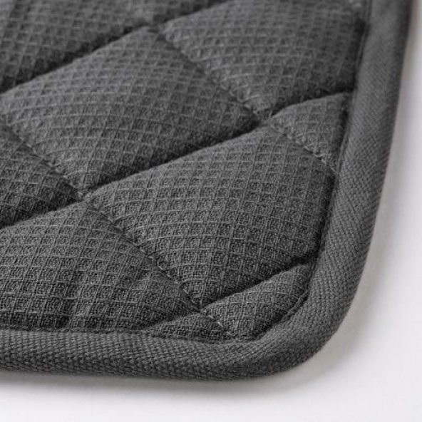 Fırın Tutacak 2 Adet Gri Renk MeridyenDukkan 21x21 Cm 2 Adet Keçeli Polyester - 3