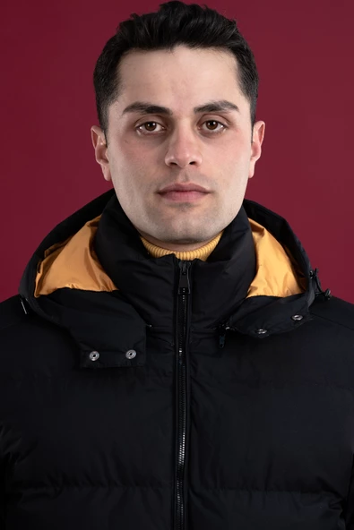 SLİMFİT KAPŞONLU ASTARLI ERKEK ŞİŞME PUFFER MONT - 11