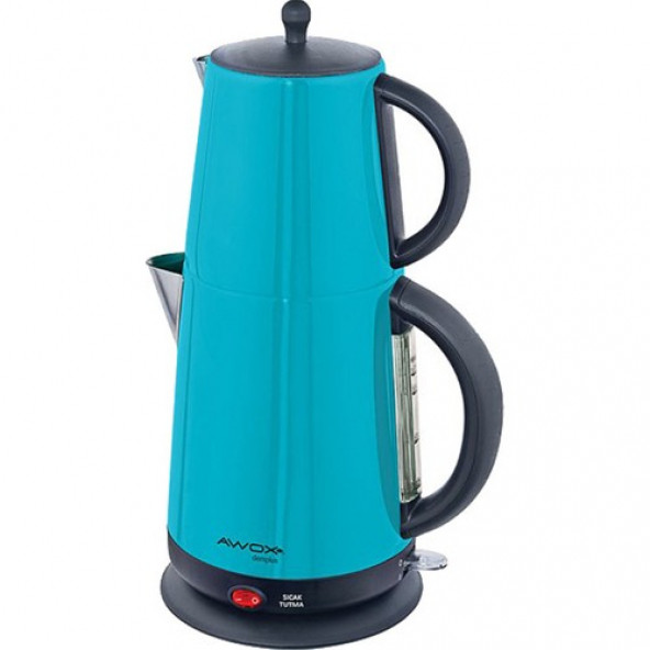 Awox Demplus Çelik Çaycı Çay Makinesi Mavi