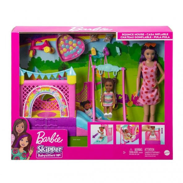 Hhb67 Barbie Bebek Bakıcısı Skipper Oyun Evi Seti