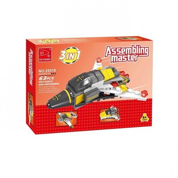 Ausini Assembling Master 3 in 1 63 Parça Uzay Araçları - 2