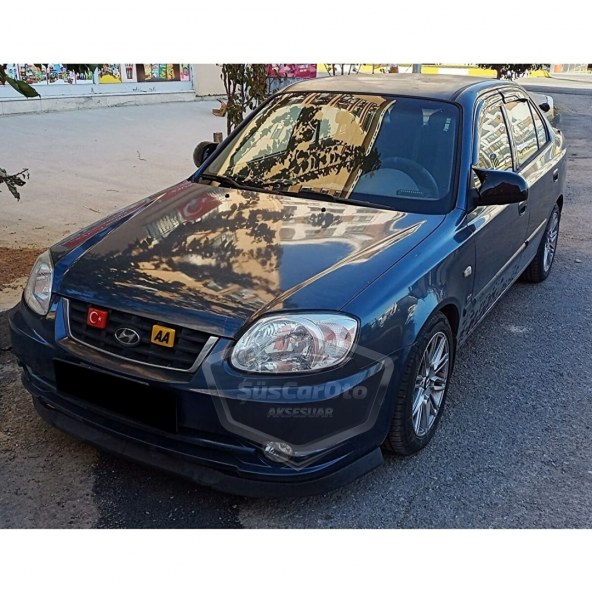 Hyundai Accent Admire 2000-2006 Batman Yarasa Ayna Kapağı Piano Black ABS Plastik - 6