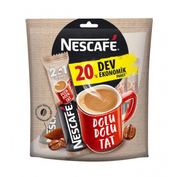 Nescafe 2'si 1 Arada 20x10 gr