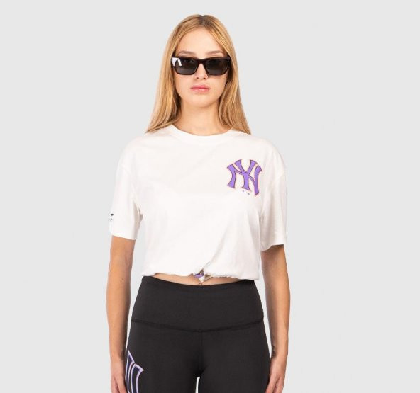 Ral Sport New York Yankees Kadın Kısa Crop T-shirt