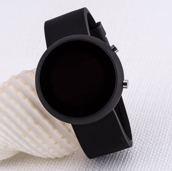Led Dijital Kadın Kol Saati Siyah Renk Silikon Kordonlu Unisex Kol Saati ST-303518 - 2