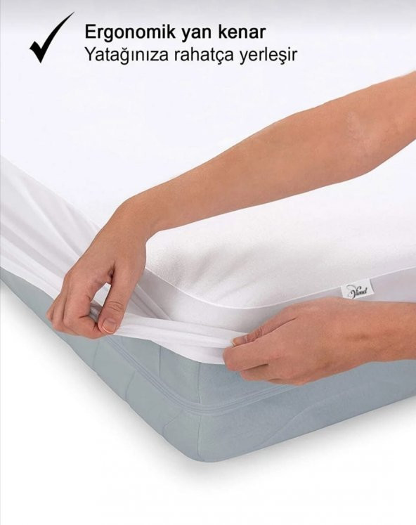 BEBEKÇOÇUK AlezMikroFullKenarFittedSuSıvıGeçirmezAleziYatakKoruyucuAlez70X140CMPamukluBeyazTerletmez - 3