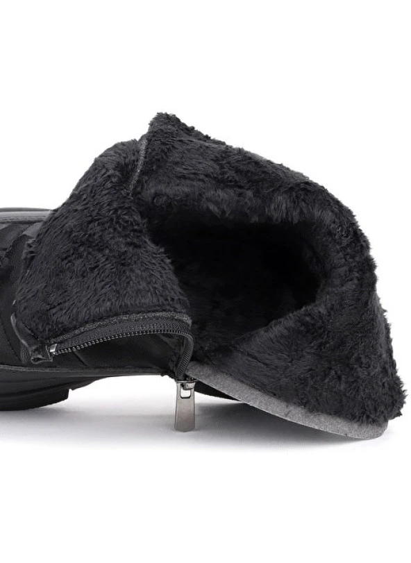 MİNİCAN KIZ ÇOCUĞU KAYMAZ ORTOPEDİK TABAN FERMUARLI İÇİ TERMAL KÜRKLÜ SU GEÇİRMEZ KAR BOTU - 5