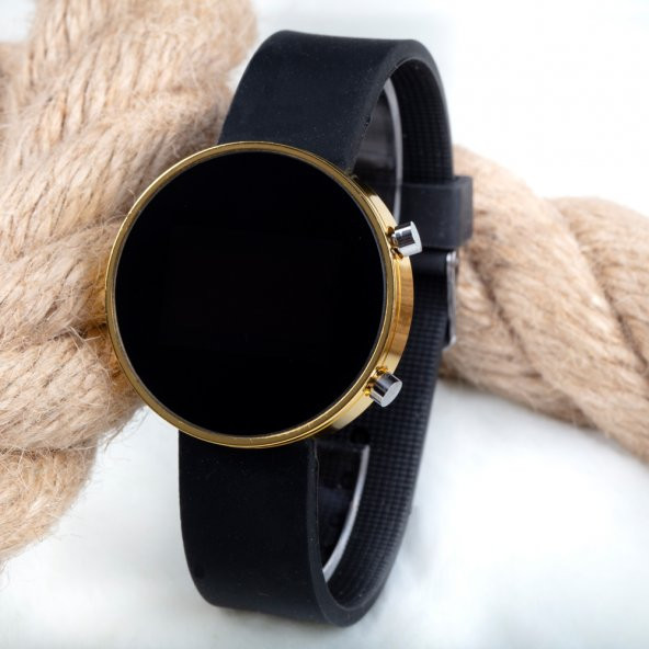 Unisex Siyah Silikon Kordon Led Watch Trend Kol Saat ST-303484 - Resim 4