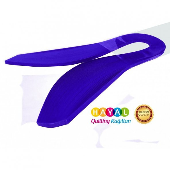 Hayal 1cm Quilling Kağıdı - Saks Mavisi 10mm 50li - Resim 2