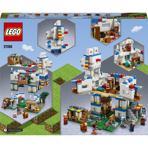 LEGO® Minecraft® Lama Köyü 21188 - 9 Yaş ve Üzeri Çocuklar Için Hayvan ve Açılan Ev Içeren Oyuncak Yapım Seti (1252 Parça) - 3