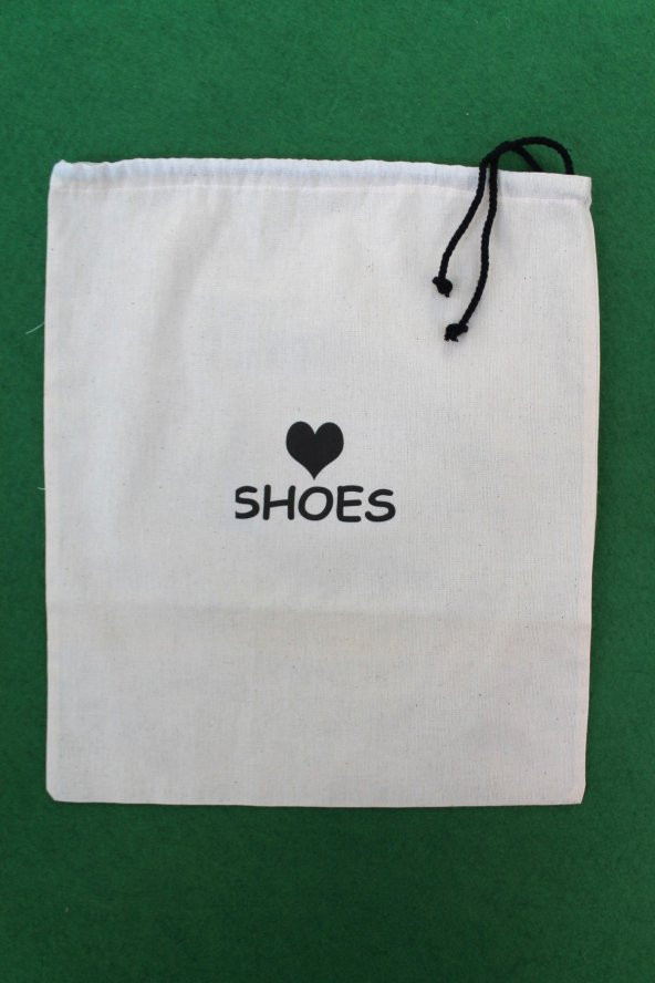 2 Adet Shoes Baskılı Keten Ayakkabı Poşeti - Ayakkabı Düzenleyici - 4