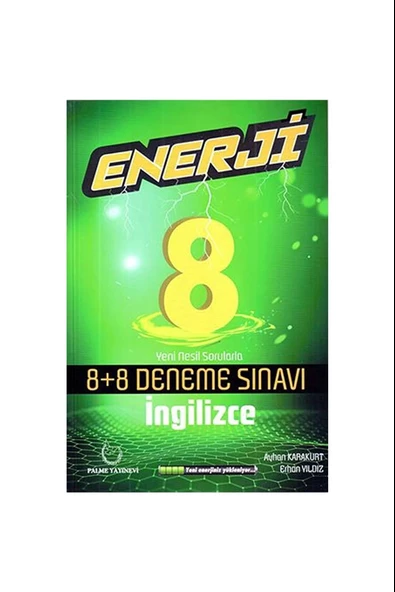 Palme Yayıncılık 8 Sınıf İngilizce Enerji Denemeleri 8+8