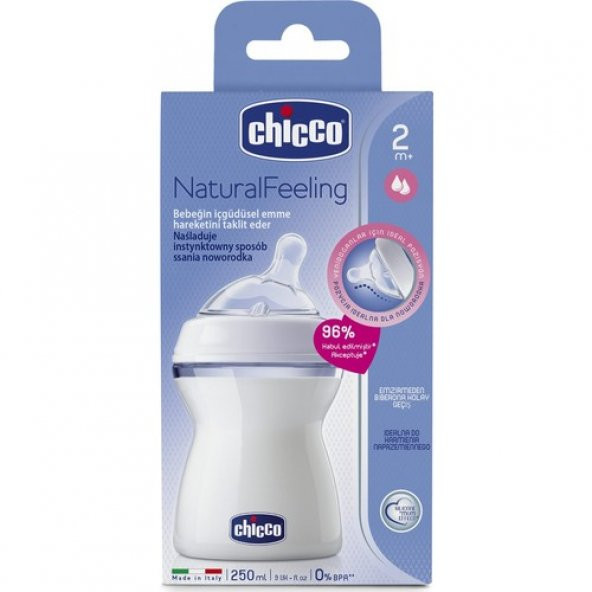 Chicco Naturalfeeling Biberon 2 ay+ 250 ml - Resim 2