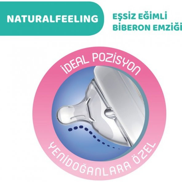 Chicco Naturalfeeling Biberon 2 ay+ 250 ml - Resim 3