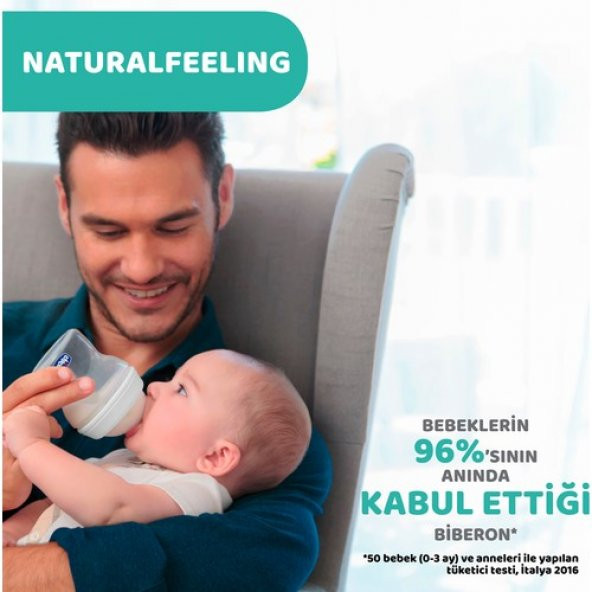 Chicco Naturalfeeling Biberon 2 ay+ 250 ml - Resim 6