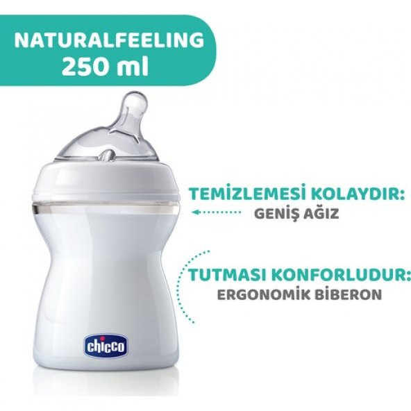 Chicco Naturalfeeling Biberon 2 ay+ 250 ml - Resim 8