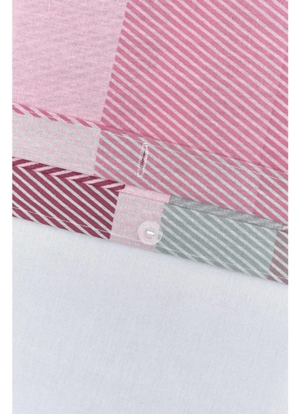 Kristal by Taç Ranforce Çift Kişilik Uyku Seti-Pamir Gül Kurusu - 2