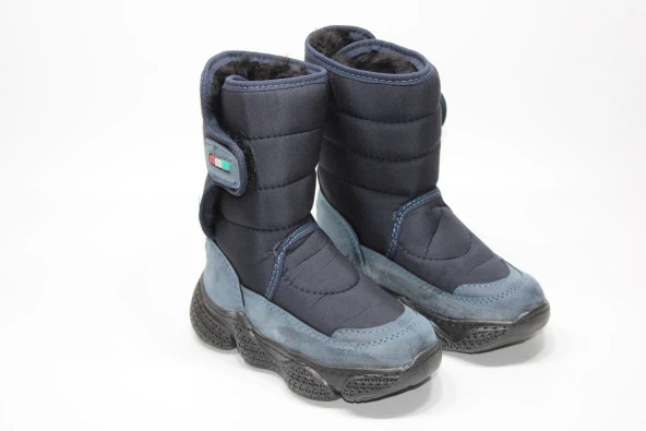 MİNİCAN KAYMAZ ORTOPEDİK TABAN ÜSTTEN CIRTLI KOLAY GİYİM İÇİ TERMAL KÜRKLÜ SU GEÇİRMEZ KAR BOTU - 3