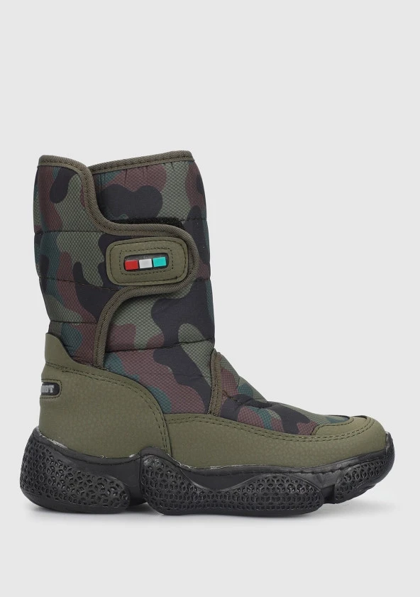 MİNİCAN KAYMAZ ORTOPEDİK TABAN ÜSTTEN CIRTLI KOLAY GİYİM İÇİ TERMAL KÜRKLÜ SU GEÇİRMEZ KAR BOTU - 6