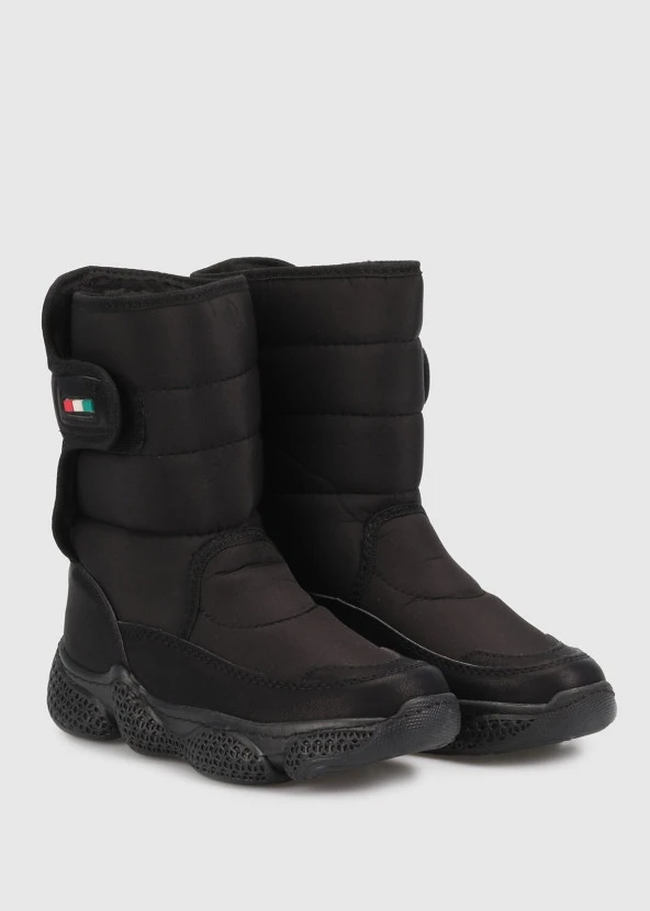 MİNİCAN KAYMAZ ORTOPEDİK TABAN ÜSTTEN CIRTLI KOLAY GİYİM İÇİ TERMAL KÜRKLÜ SU GEÇİRMEZ KAR BOTU - 9