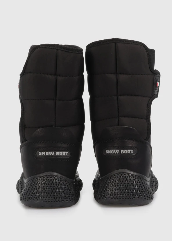 MİNİCAN KAYMAZ ORTOPEDİK TABAN ÜSTTEN CIRTLI KOLAY GİYİM İÇİ TERMAL KÜRKLÜ SU GEÇİRMEZ KAR BOTU - 12