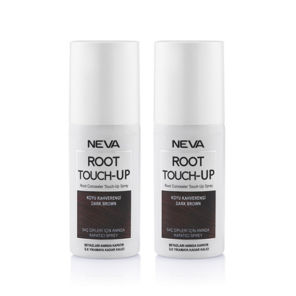 Neva Root Touch Up Kapatıcı Sprey 75 Ml Koyu Kahve 2 Adet