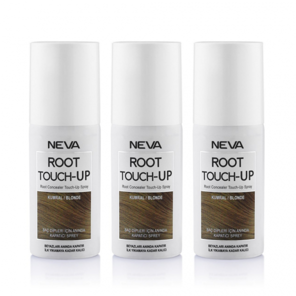 Neva Root Touch Up Kapatıcı Sprey 75 Ml Kumral 3 Adet