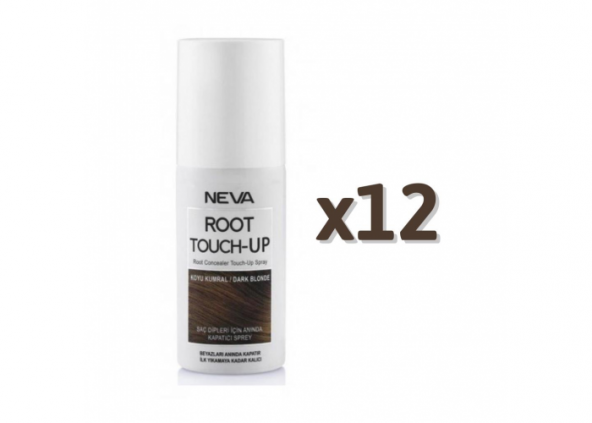 Neva Root Touch Up Kapatıcı Sprey 75 Ml Koyu Kumral 12 Adet