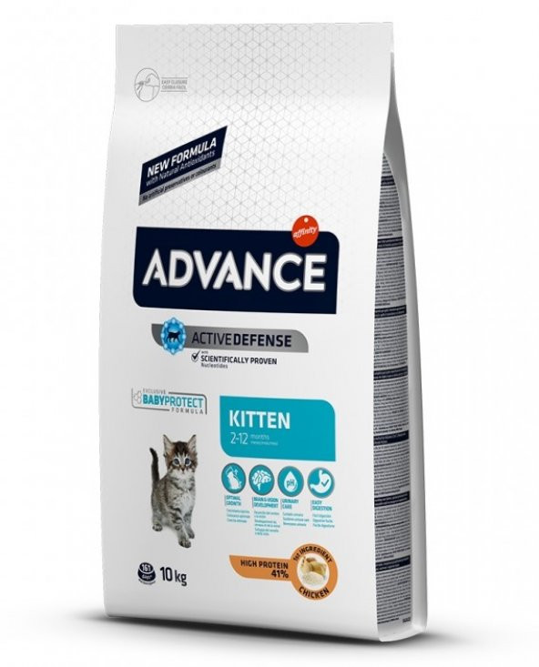 10 Kg Advance Kitten Yavru Kedi Maması Yüksek Proteinli