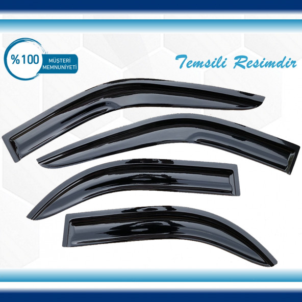 Vw Polo Mügen Cam Rüzgarlığı Sedan 1996-2001 Arası 4 Lü Set