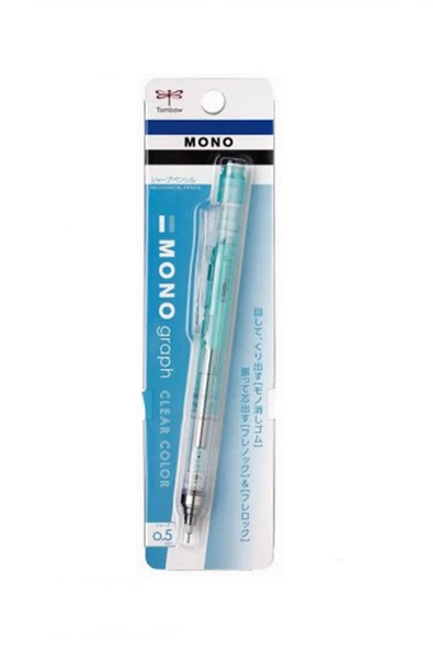 Tombow Mono Graph 0.5mm Mekanik Kurşun Kalem - CLEAR Nane Yeşili