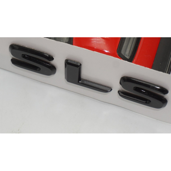 SLS Bagaj Parlak Siyah ABS 3M 3D Yazı Logo - 4