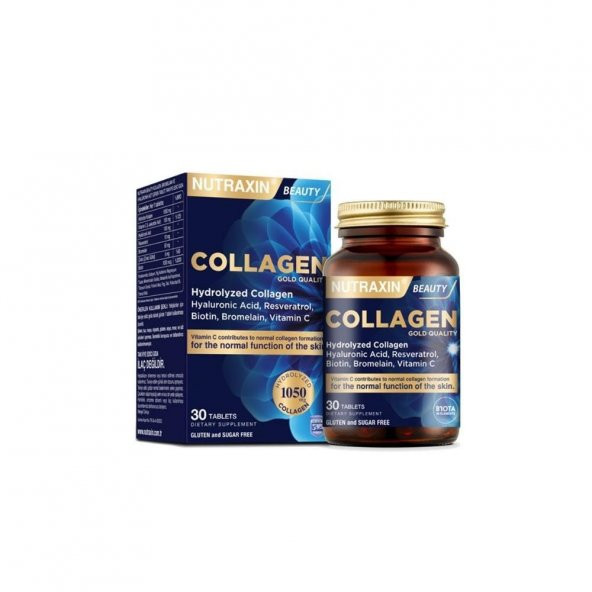Beauty Collagen Gold Quality Hidrolize Kolajen Takviye Edici Gıda 30 Tablet