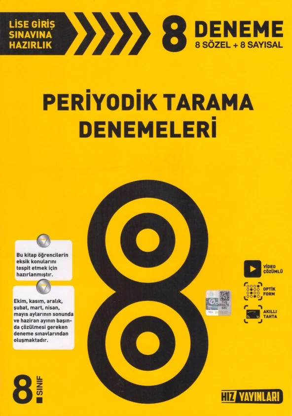 HIZ 8.SINIF PERİYODİK TARAMA DENEMELERİ ( 8 DENEME )