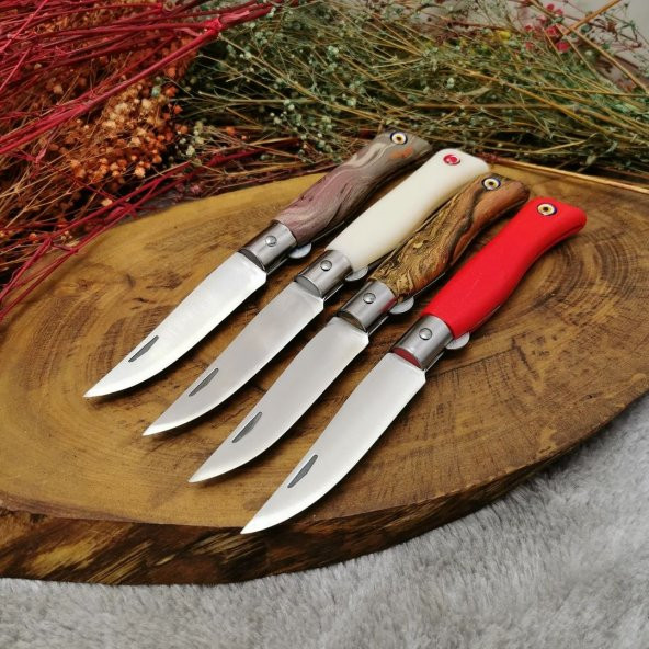 22 cm 4 adet KİLİTLENEBİLİR el yapımı çakı