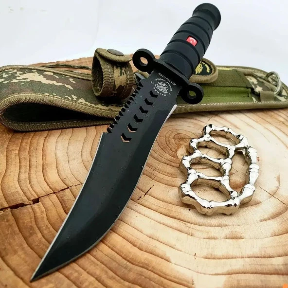 33 cm halmak marka komando kasaturası kılıflı yanında muşta ile birlikte