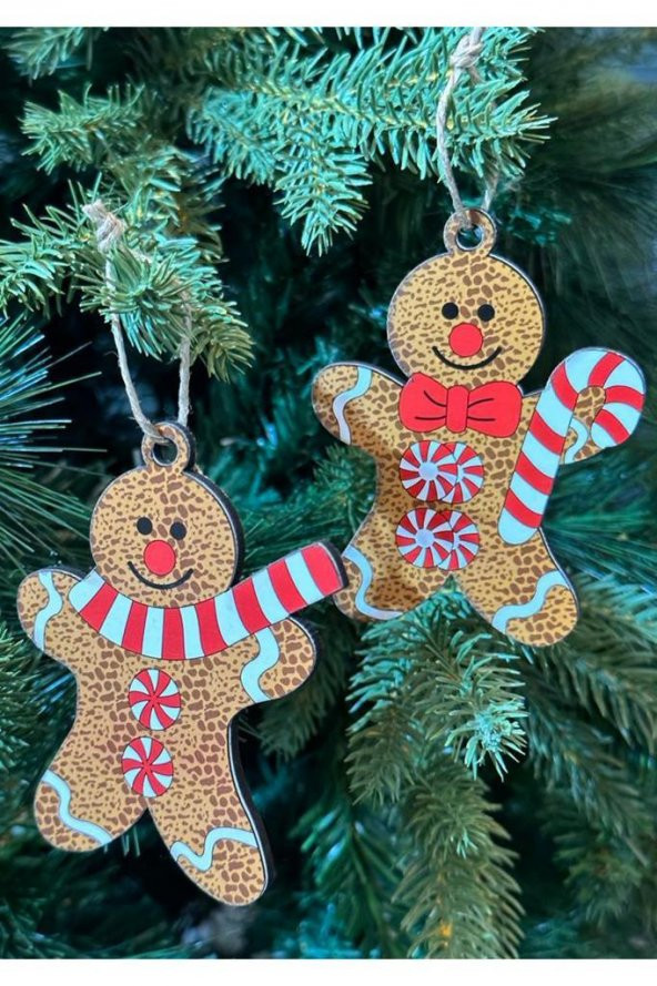 Beysüs Yılbaşı Çam Ağacı Süsü Ginger 2 li 10 cm
