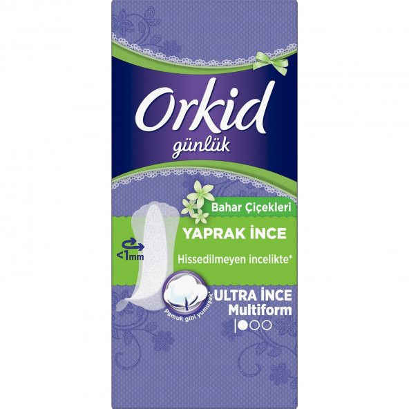 Orkid Bahar Çiçekleri Günlük Ped 20x3 60 Adet