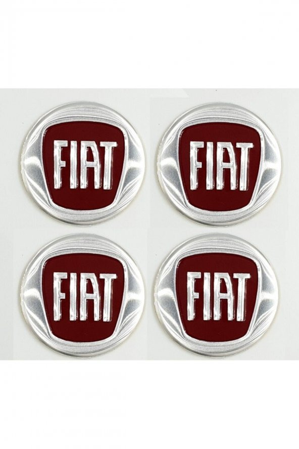 Fiat Jant Göbeği Göbek Arması Sticker 4lü Set 60mm