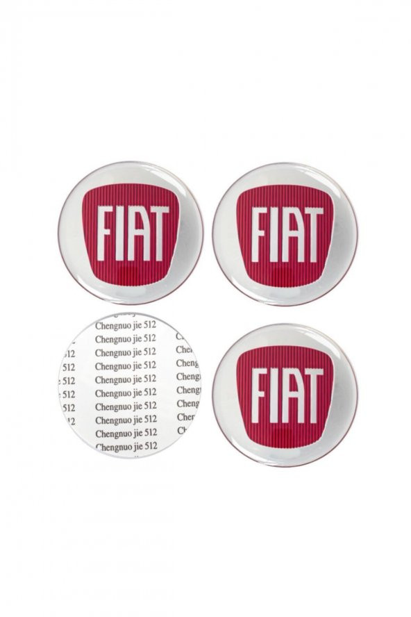 Fıat Jant Göbeği Göbek Arması Sticker 4lü Set - 3