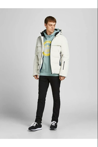 JACK JONES Erkek 3 M Rüzgar Yağmur Geçirmez Outdoor Mont 12225287 - 3