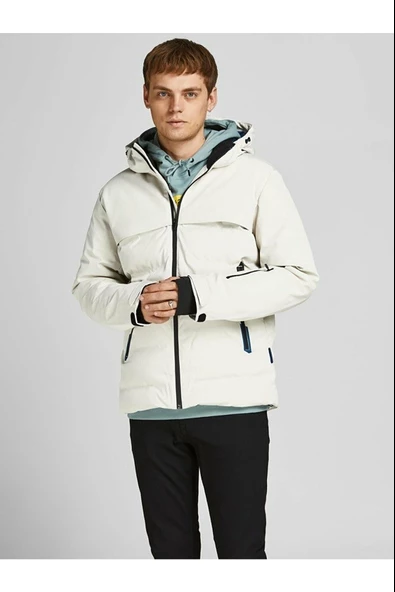 JACK JONES Erkek 3 M Rüzgar Yağmur Geçirmez Outdoor Mont 12225287