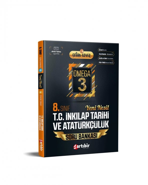 8.Sınıf Çetin Ceviz Omega 3 T.c. İnkilap Tarihi Ve Atatürkçülük Soru Bankası