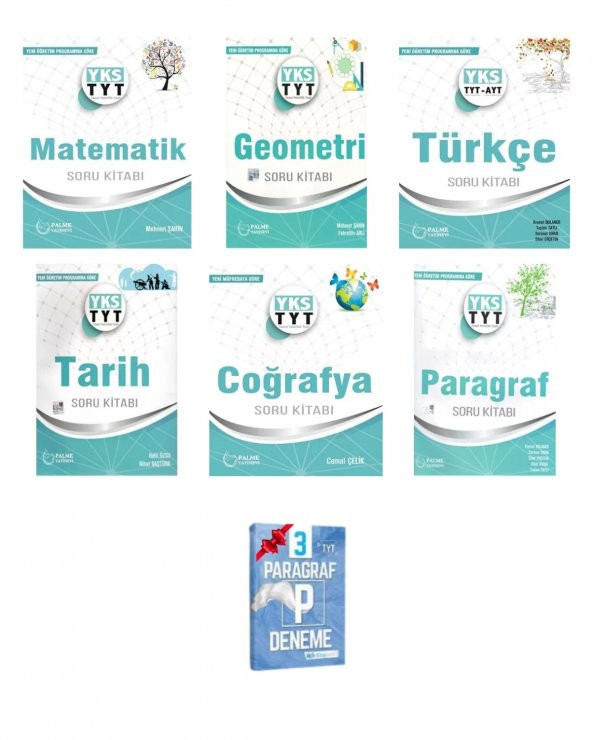 YKS TYT Matematik Geometri Türkçe Tarih Coğrafya ve Paragraf Soru Kitabı